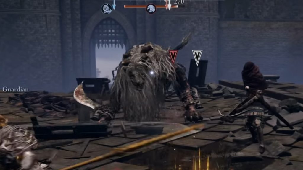 nightreign castle baily lion