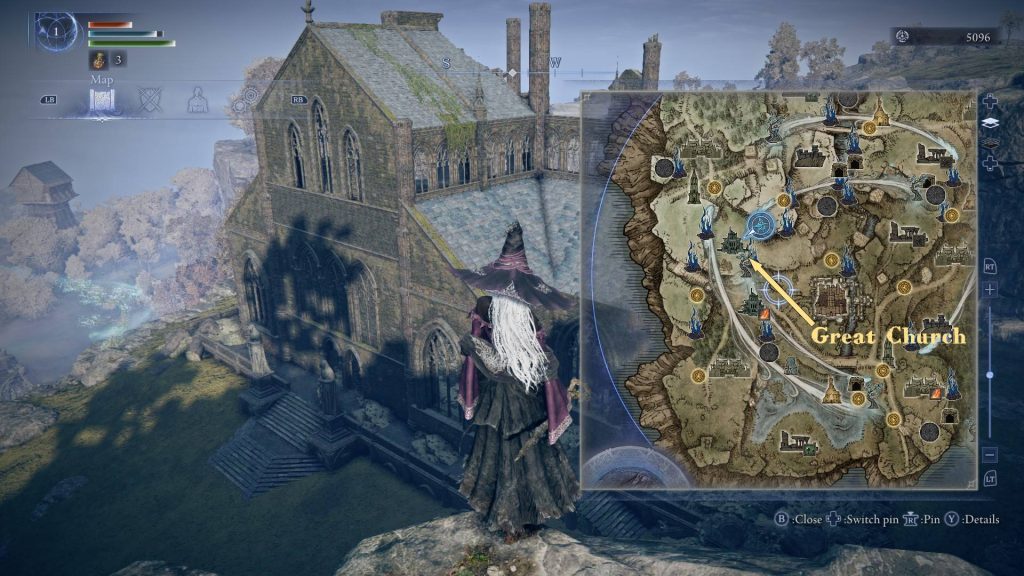 elden ring nightreign how to play recluse great church map