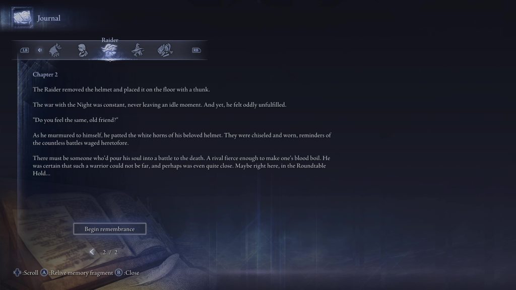 elden ring nightreign raider first remembrance start remembrance