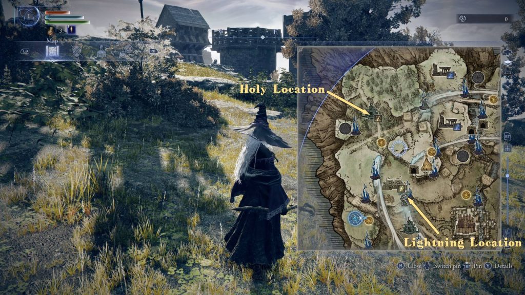 elden ring nightreign recluse best weapons elements map