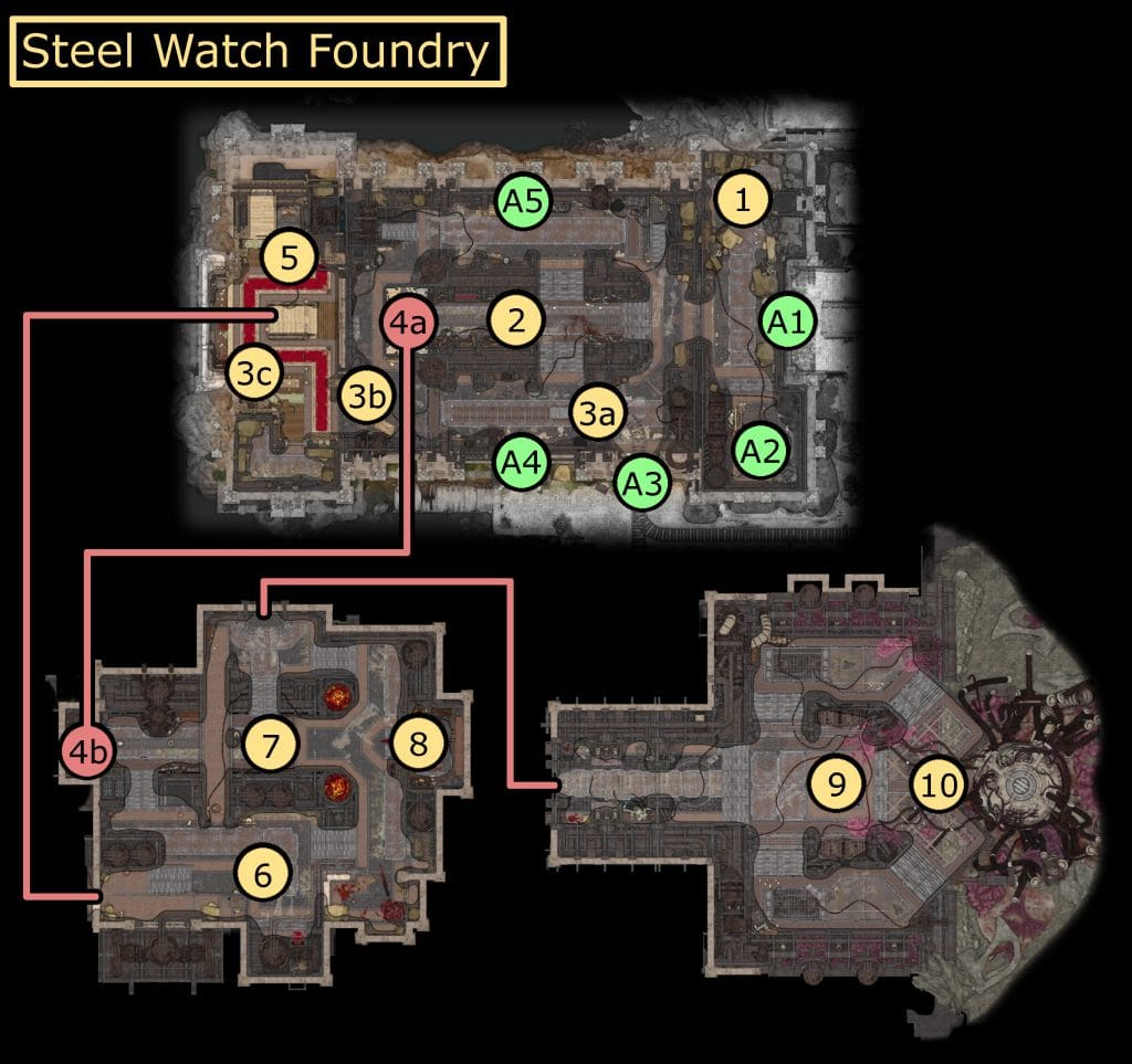 baldurs gate 3 steel watch foundry map