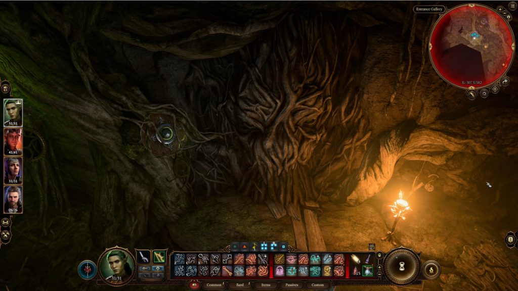 baldurs gate 3 screenshot teahouse door front