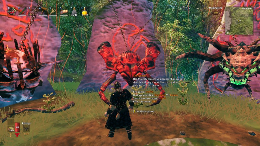 valheim forsaken powers the queen