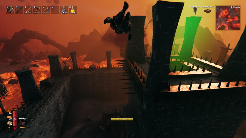 valheim charred fortress catapult fly