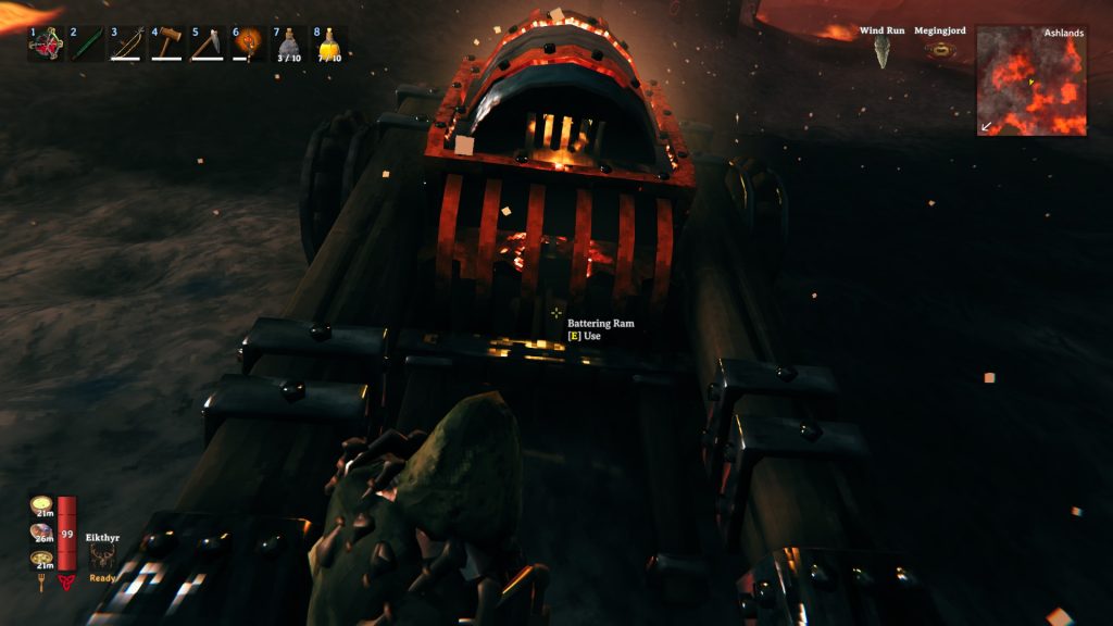 valheim charred fortress ram use