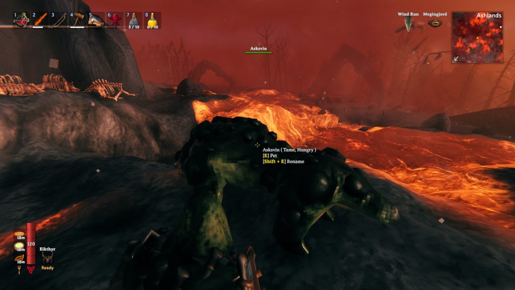 valheim how to walk on lava asksvin pet