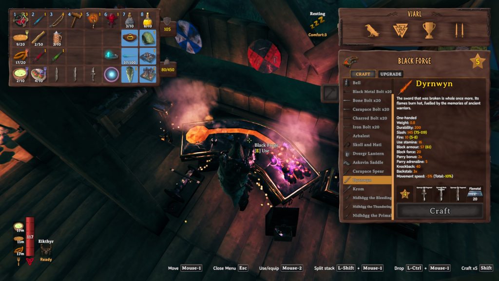 valheim mysterious location dyrnwyn craft