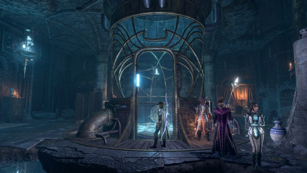 baldurs gate 3 screenshot arcanetower elevator