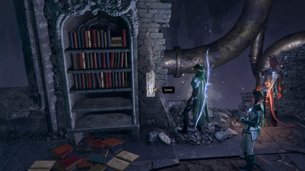 baldurs gate 3 screenshot arcanetower lever