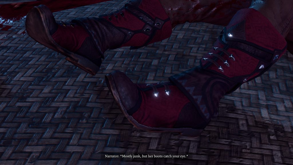 baldurs gate 3 screenshot findthemissingboots boots