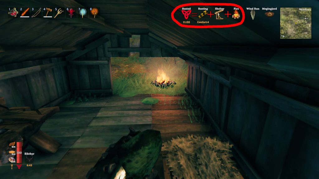 valheim meadows tips resting