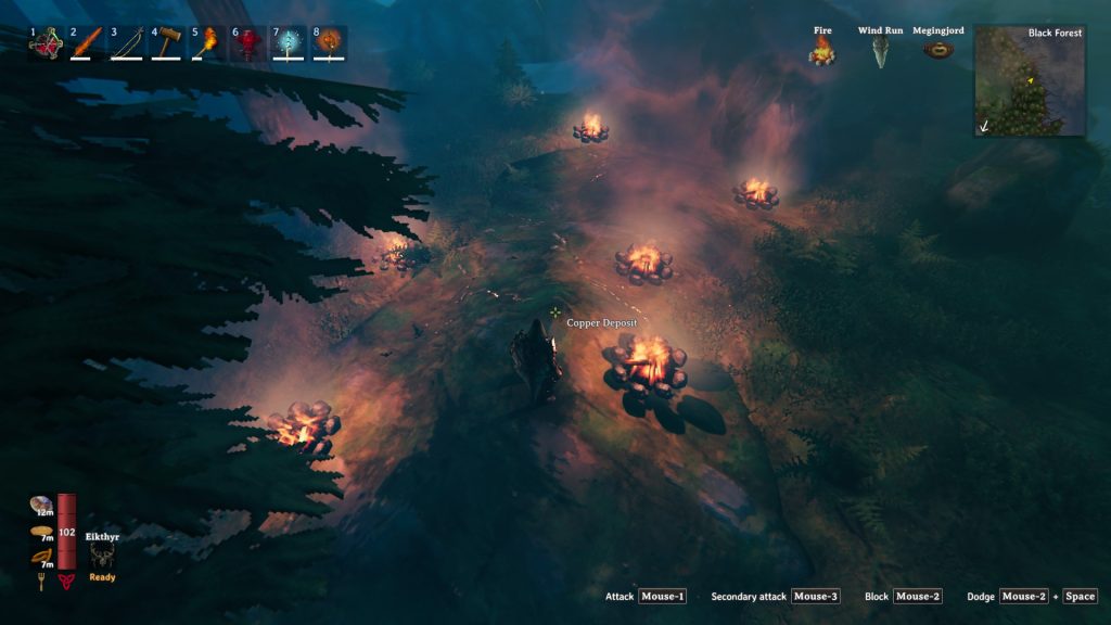 valheim black forest tips campfires