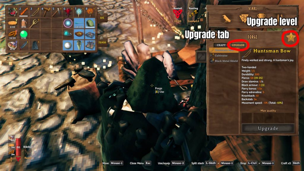 valheim black forest tips gear upgrade
