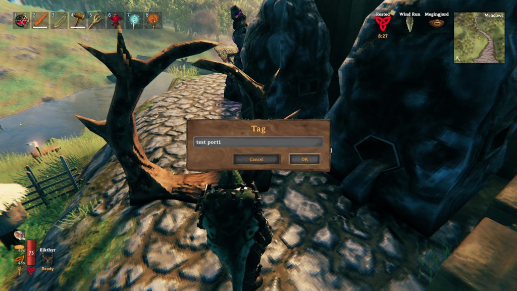 valheim black forest tips tagging a portal