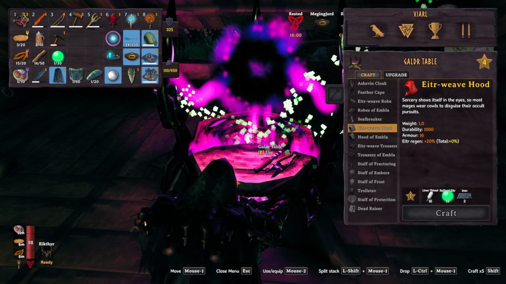 valheim how to mistlands galdr crafting