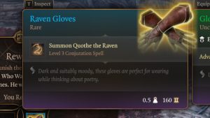 baldurs gate 3 screenshot punishthewicked ravengloves
