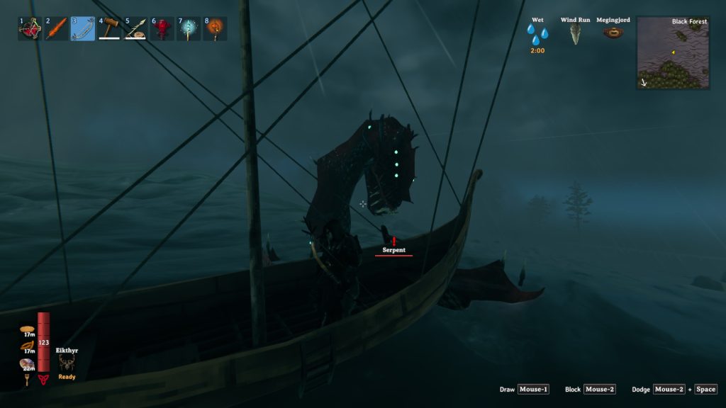 valheim ocean tips serpent spotted
