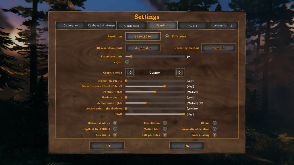 valheim optimization settings